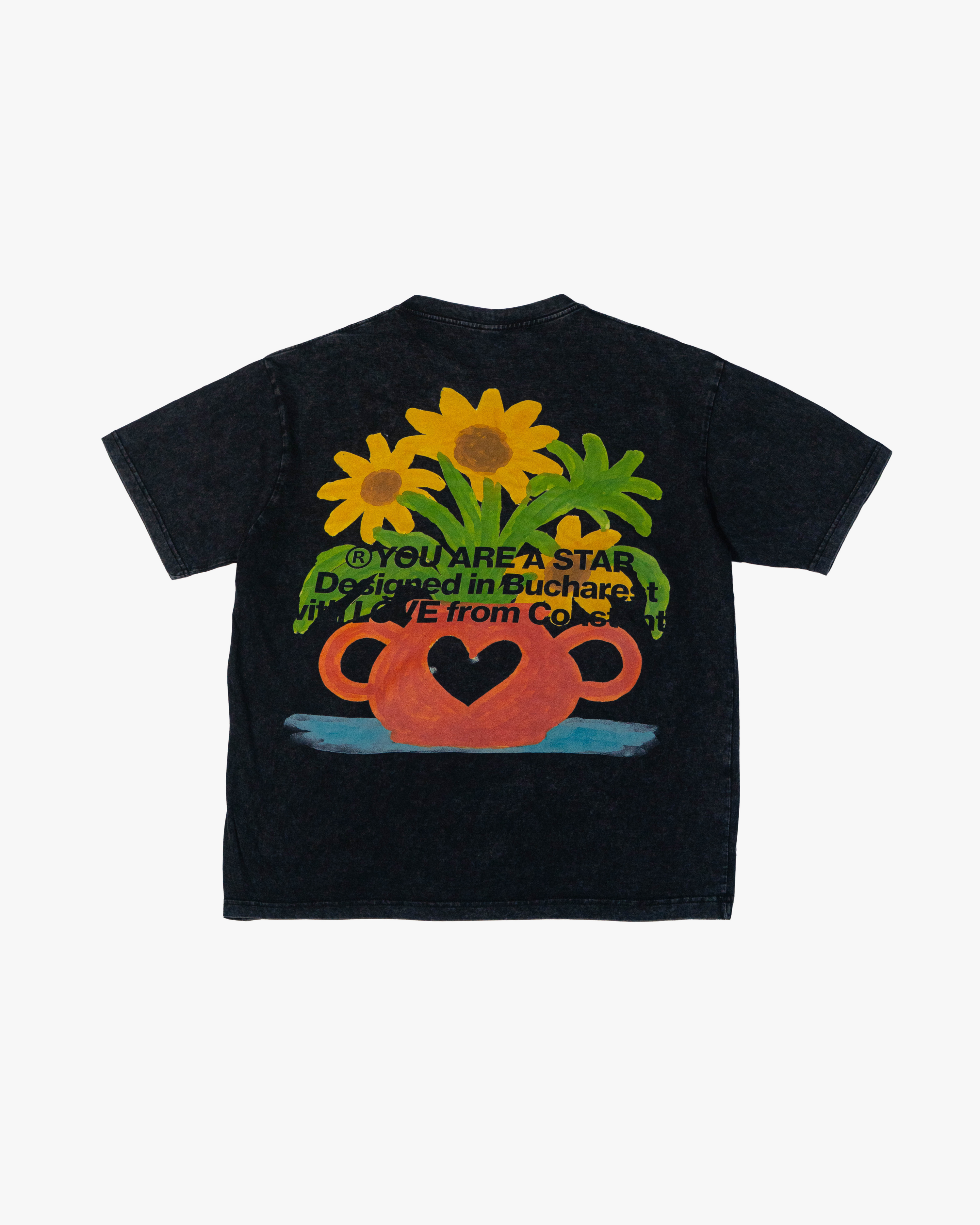 Flowers T-Shirt Black